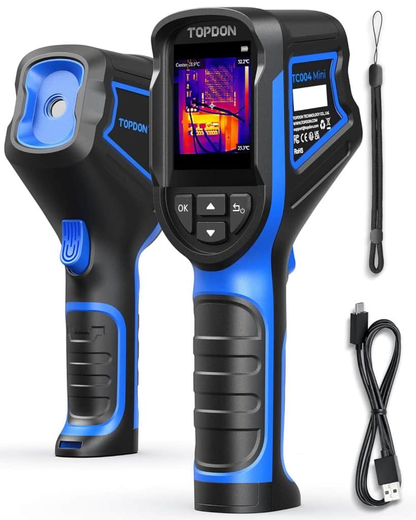 Test de la caméra thermique topdon TC004 : performance et autonomie au rendez-vous