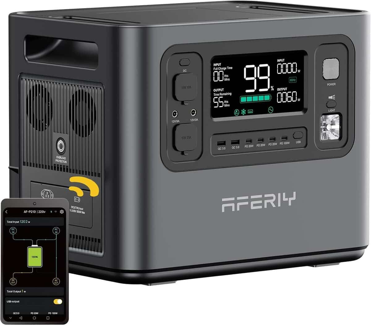 Test du générateur électrique portable Aferiy 2400W : puissance et rapidité