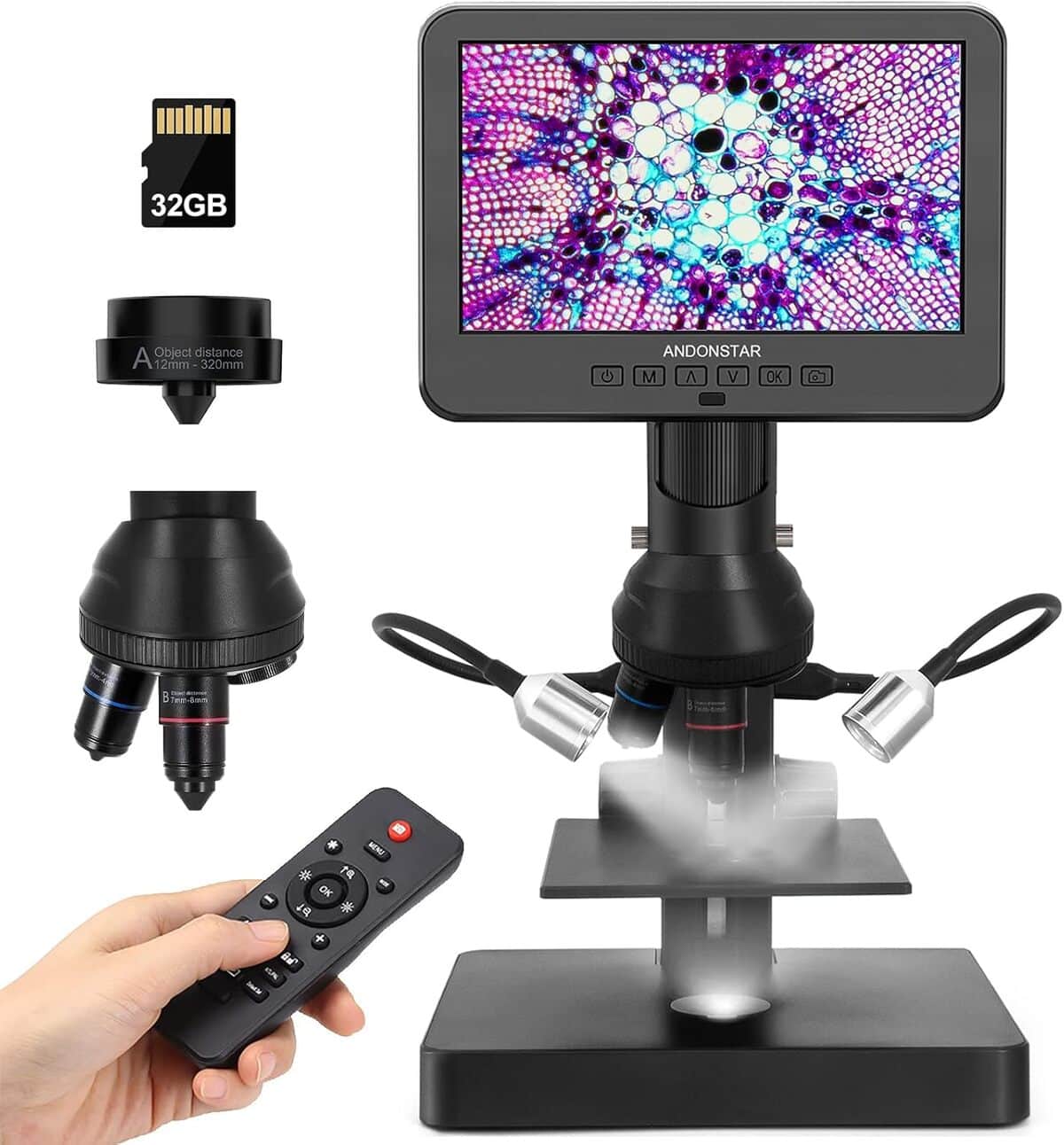 Test du microscope numérique Andonstar AD246S-P avec écran 7'' UHD