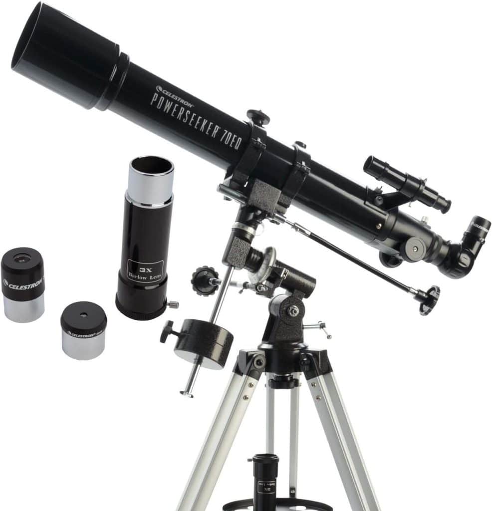 Test du télescope Celestron PowerSeeker 70EQ
