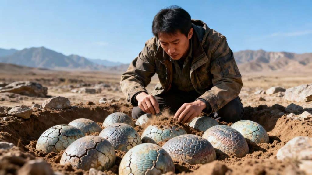 Découverte : 30 œufs de dinosaures âgés de 130 millions d'années en Chine