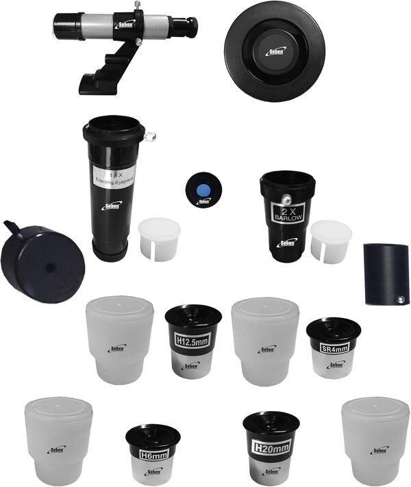 Seben 114/1000 EQ-3 Star Sheriff - télescope réflecteur pour l'astronomie, y Compris Monture parallactique et Accessoires Big Pack