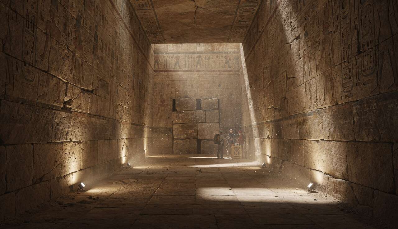 Cavité de 25 mètres découverte dans la Grande Pyramide : un mystère archéologique