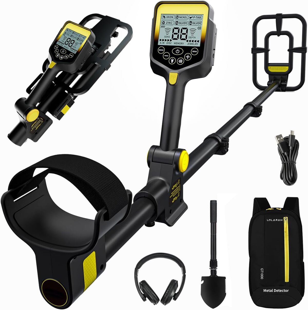 Test du détecteur de métaux Lolaran : mode pinpoint et batterie rechargeable