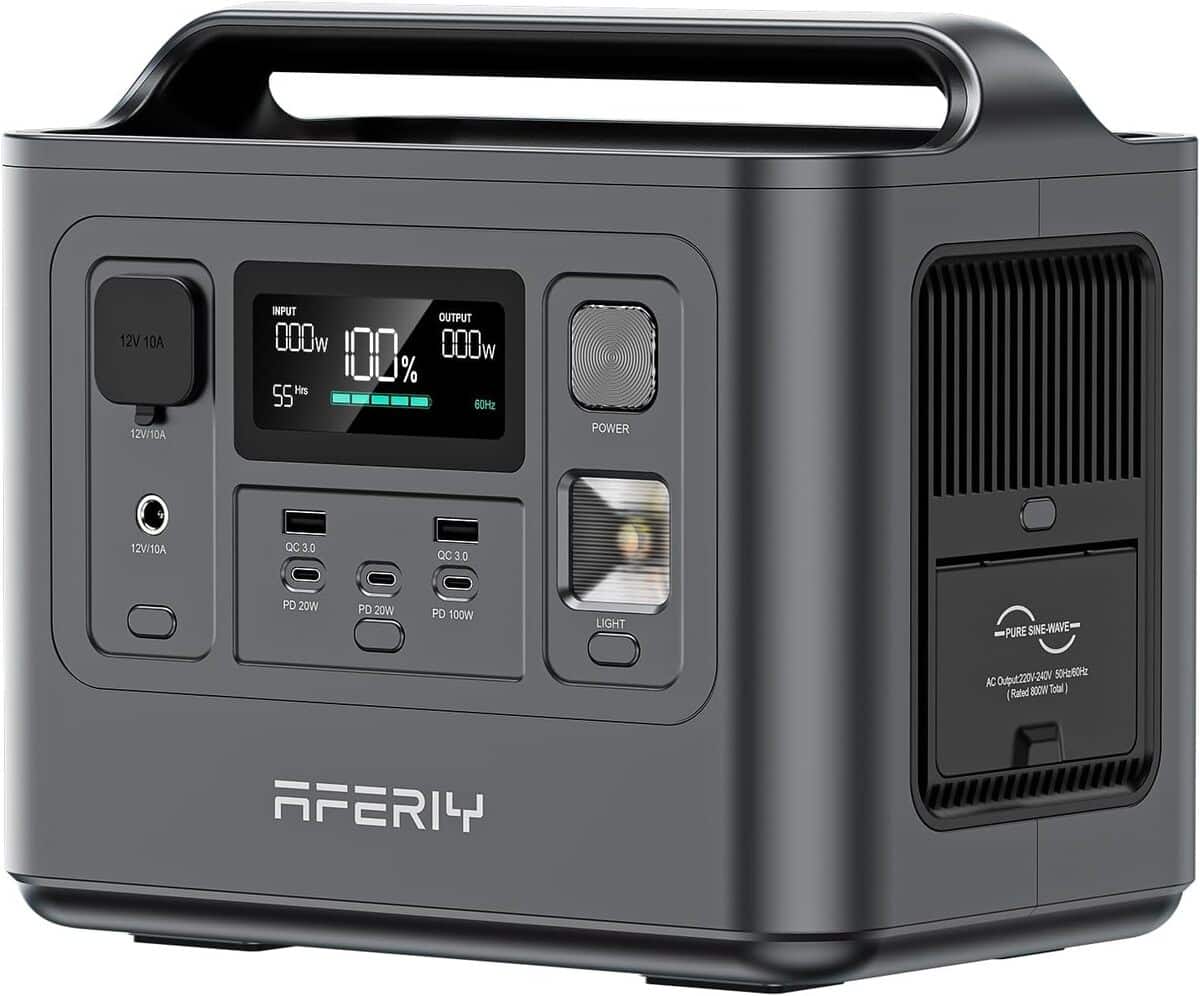 Test du générateur électrique portable Aferiy 800W : autonomie et recharge rapide