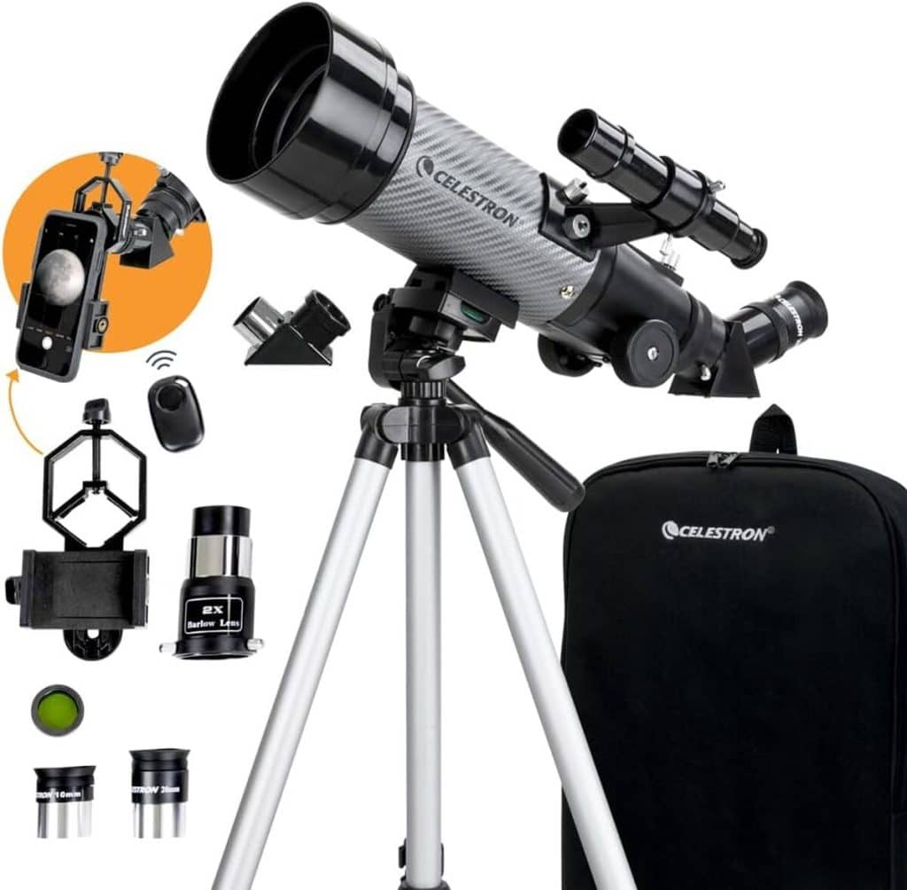 Test du télescope portable Celestron Travel Scope DX 70mm