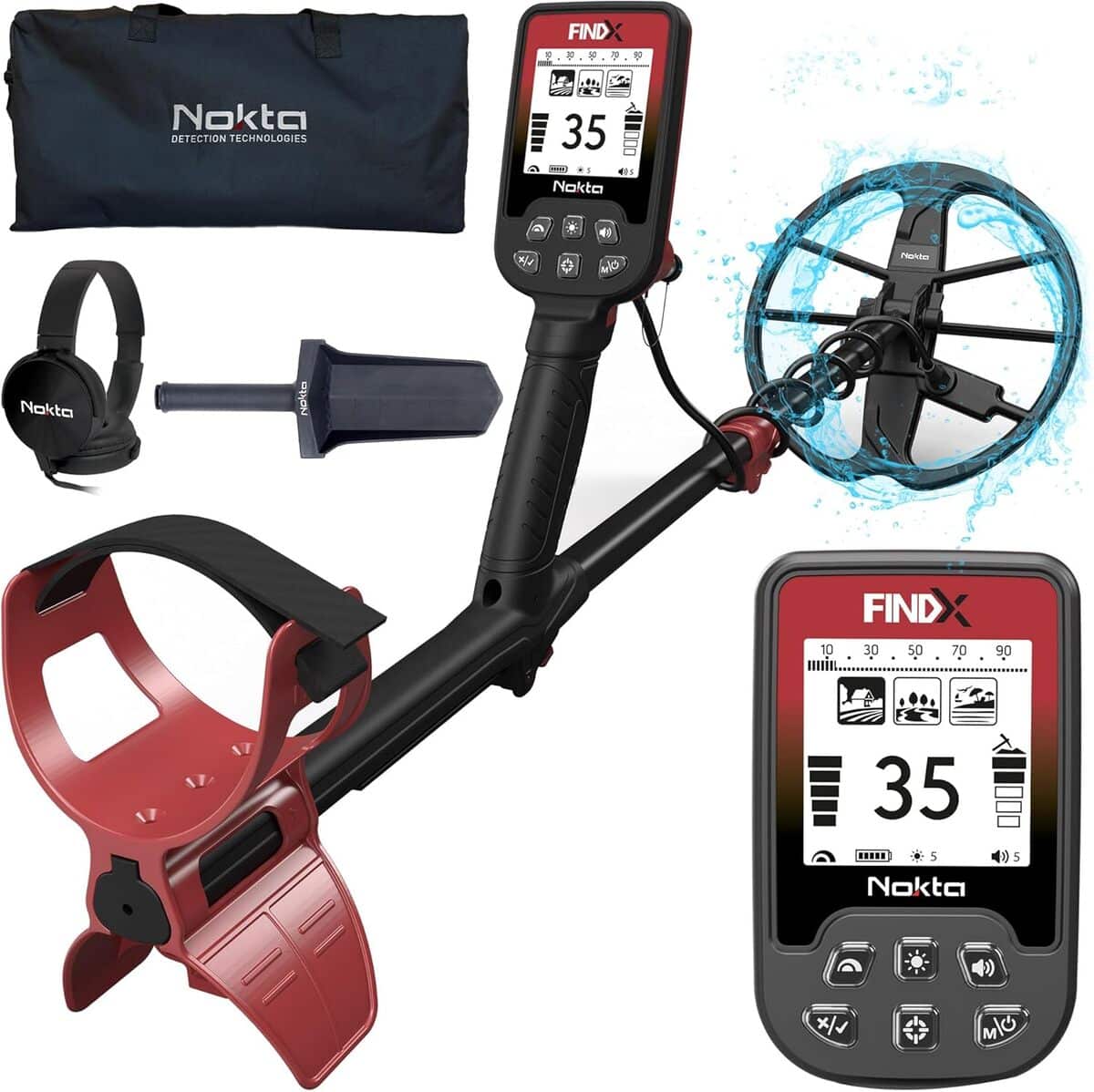 Test: nokta FINDX détecteur de métaux avec bobine étanche de 28 cm