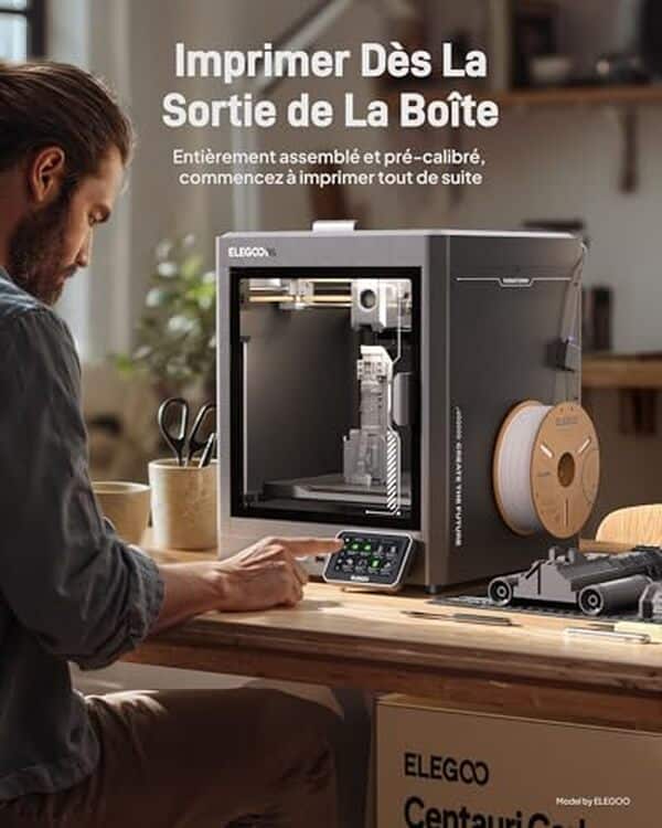 Découvrez notre analyse détaillée de l'Elegoo Centauri Carbon : une imprimante 3D rapide, fiable et précise. Apprenez comment ses fonctionnalités avancées et sa calibration facile améliorent vos projets d'impression 3D.