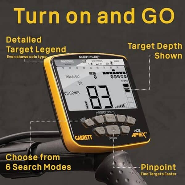 Découvrez notre avis détaillé sur le détecteur de métaux Garrett ACE APEX 6x11 multi-freq basic : performances, fonctionnalités et conseils d'utilisation pour les passionnés de détection