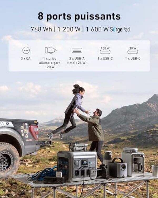 Découvrez la station électrique solaire Anker SOLIX C800 avec sa rapidité inégalée. Optimisez votre autonomie énergétique grâce à cette solution innovante et écologique.