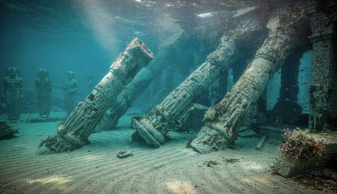 D&eacute;couverte de la cit&eacute; engloutie d'h&eacute;racl&eacute;ion
