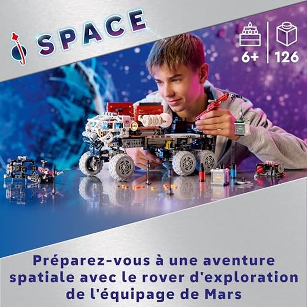 Découvrez notre analyse du LEGO Technic rover 42180 : jouet d'exploration martienne alliant créativité et ingénierie pour petits et grands passionnés d'espace