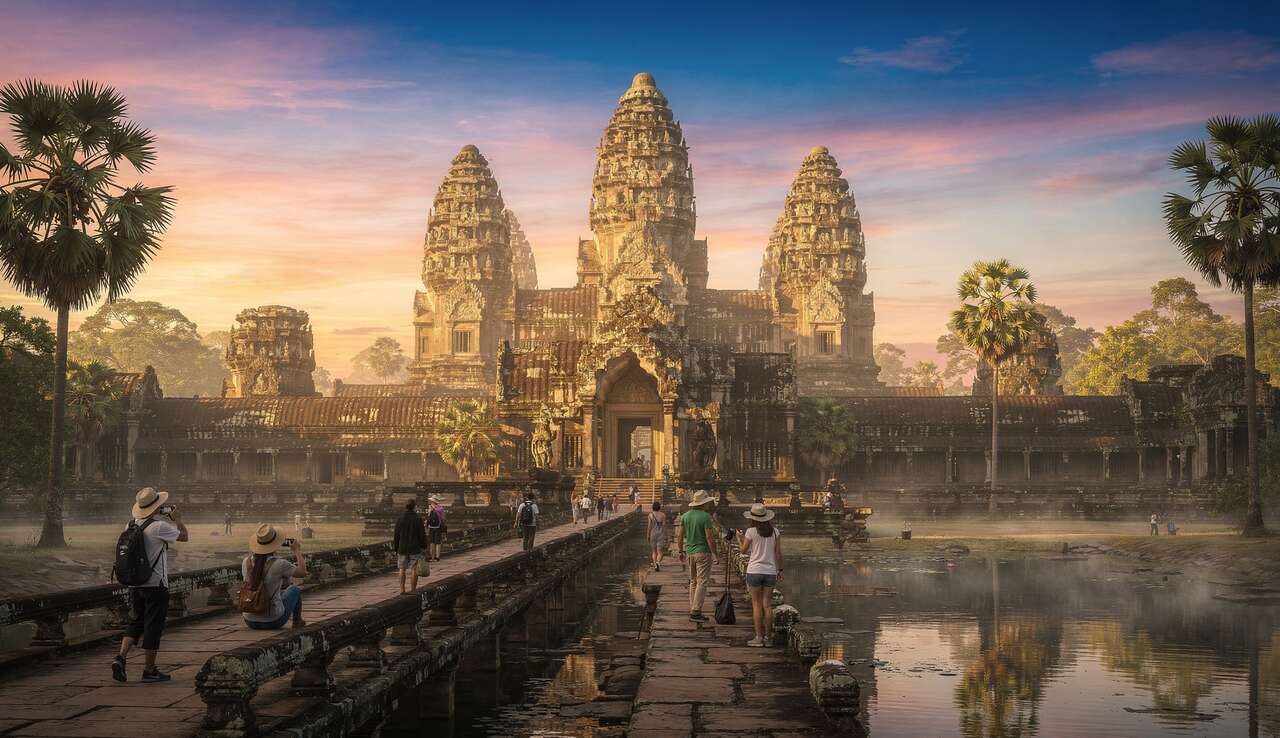 Angkor vat aujourd'hui : tourisme et pr&eacute;servation