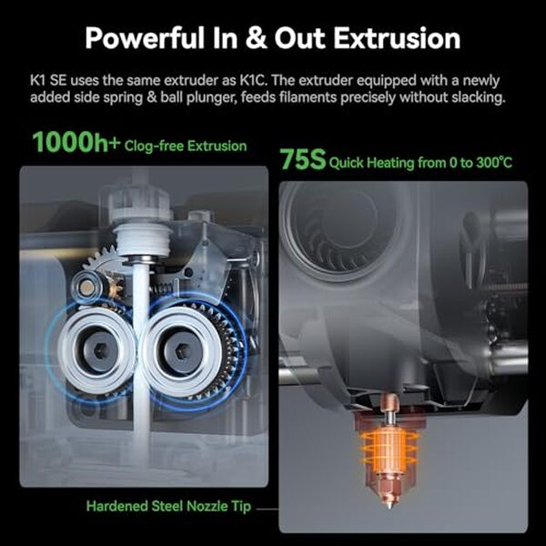 Explorez notre guide complet sur l'imprimante 3D Creality K1 SE ultra-rapide : performances, caractéristiques et avis. Transformez vos projets avec une incroyable efficacité et précision.