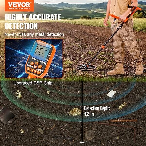 Découvrez notre test complet du détecteur de métaux VEVOR : bobine 30, 5 cm, écran LCD, 7 modes, et plongez dans ses fonctionnalités étanches performantes.