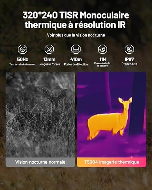 Explorez les caractéristiques uniques du monoculaire thermique TOPDON TS004, et évaluez sa performance et précision pour des observations optimales en toutes circonstances.