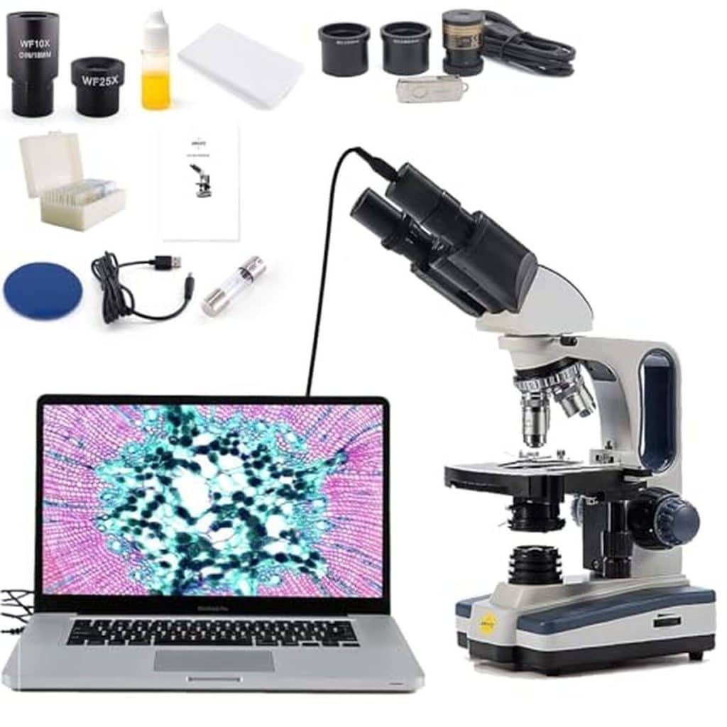 Test : microscopie augmentée avec le Swift 40X-2500X et son appareil photo USB 5 MP