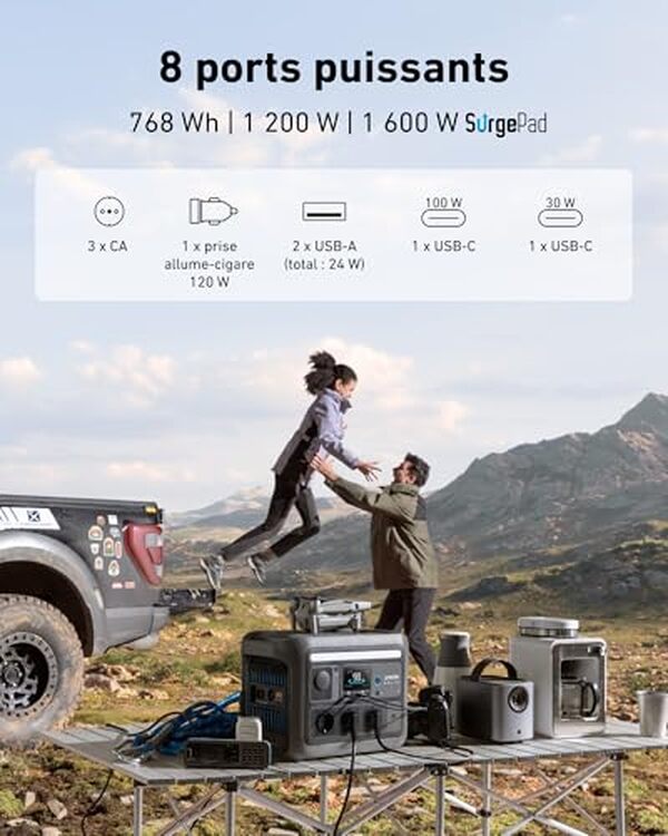 Découvrez le test approfondi de la station électrique Anker SOLIX C800 : une solution portable qui offre puissance et autonomie pour tous vos déplacements aventures et activités extérieures.