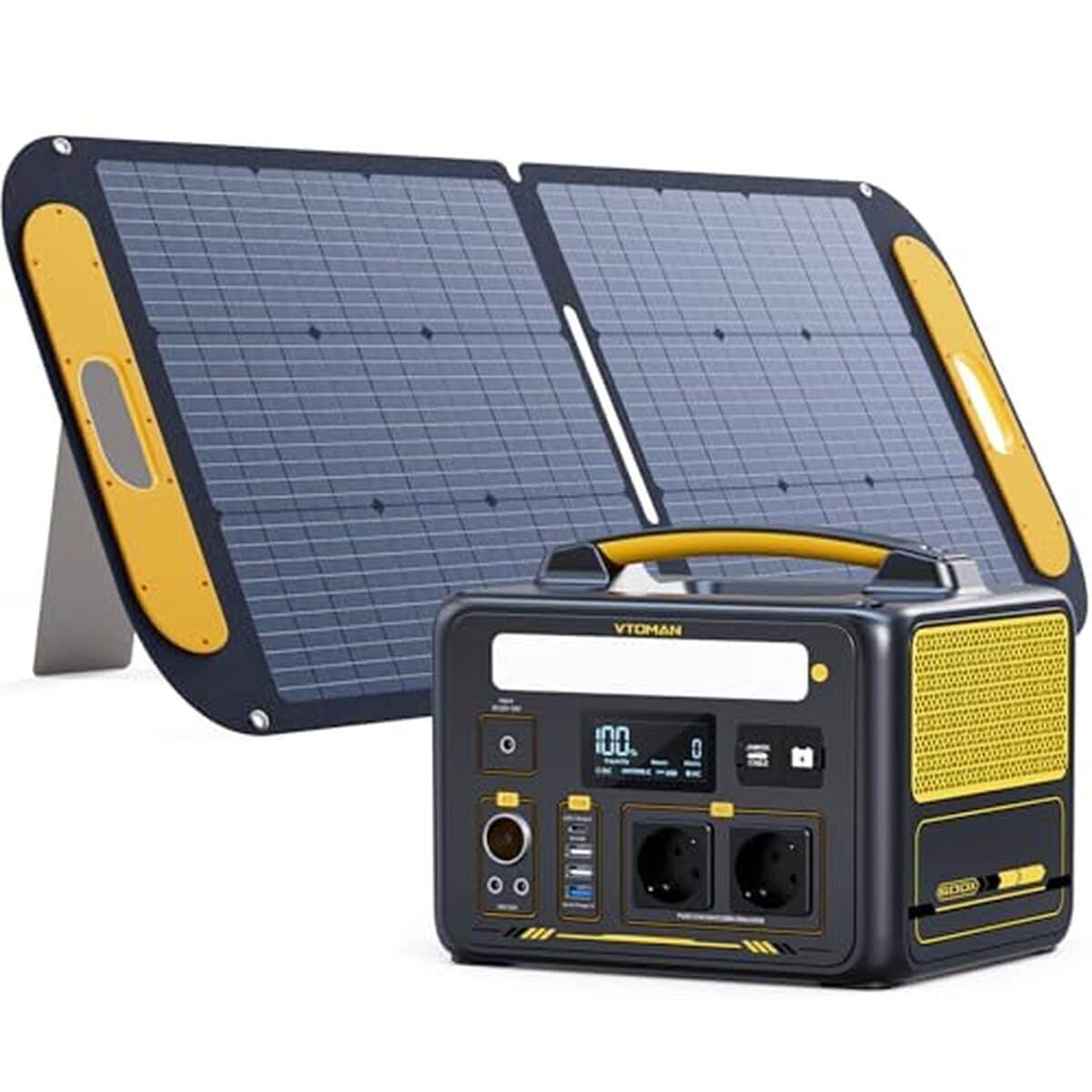 Test : station électrique portable VTOMAN Jump 600X avec panneau solaire 110W